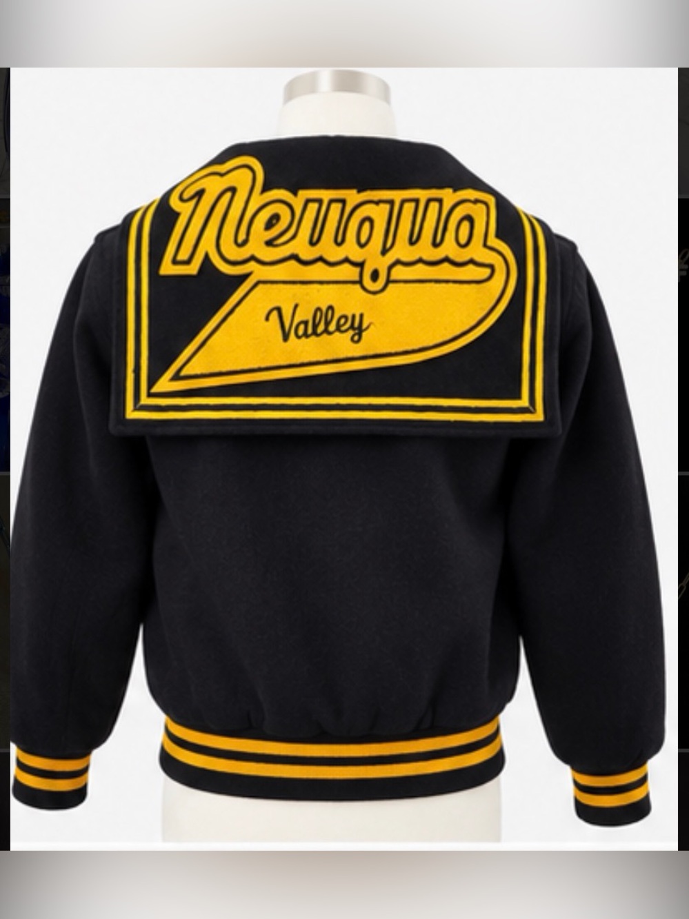 Neuqua Valley Blue Gold Varsity Jacket Game Sportswear USA Women’s Small